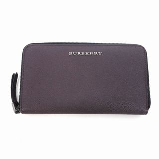 バーバリー(BURBERRY)のバーバリー BURBERRY ラウンドファスナー 長財布 ブラウン(長財布)