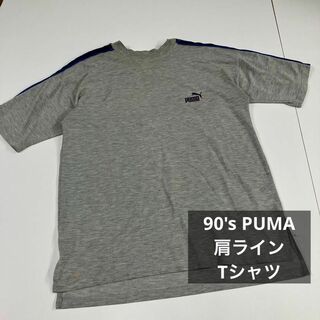 80's USA製 ビンテージ ■ PUMA プーマ ビッグ ロゴ プリント 半39sUSA製ビンテージ
