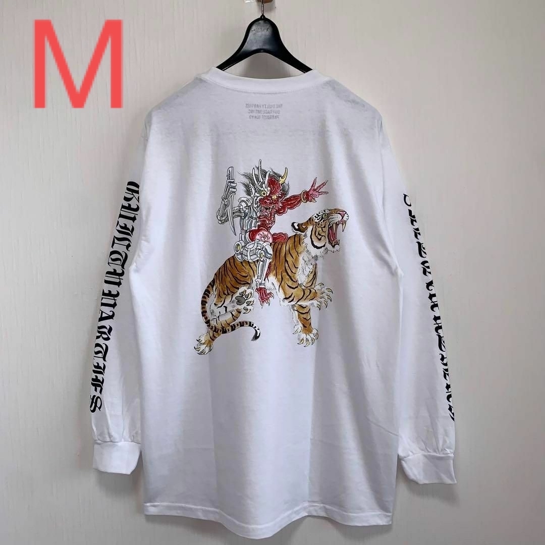 13200円発送方法白M【WACKOMARIA】メカ鬼虎TIMLEHI L/S／新品タグ付／送料込み