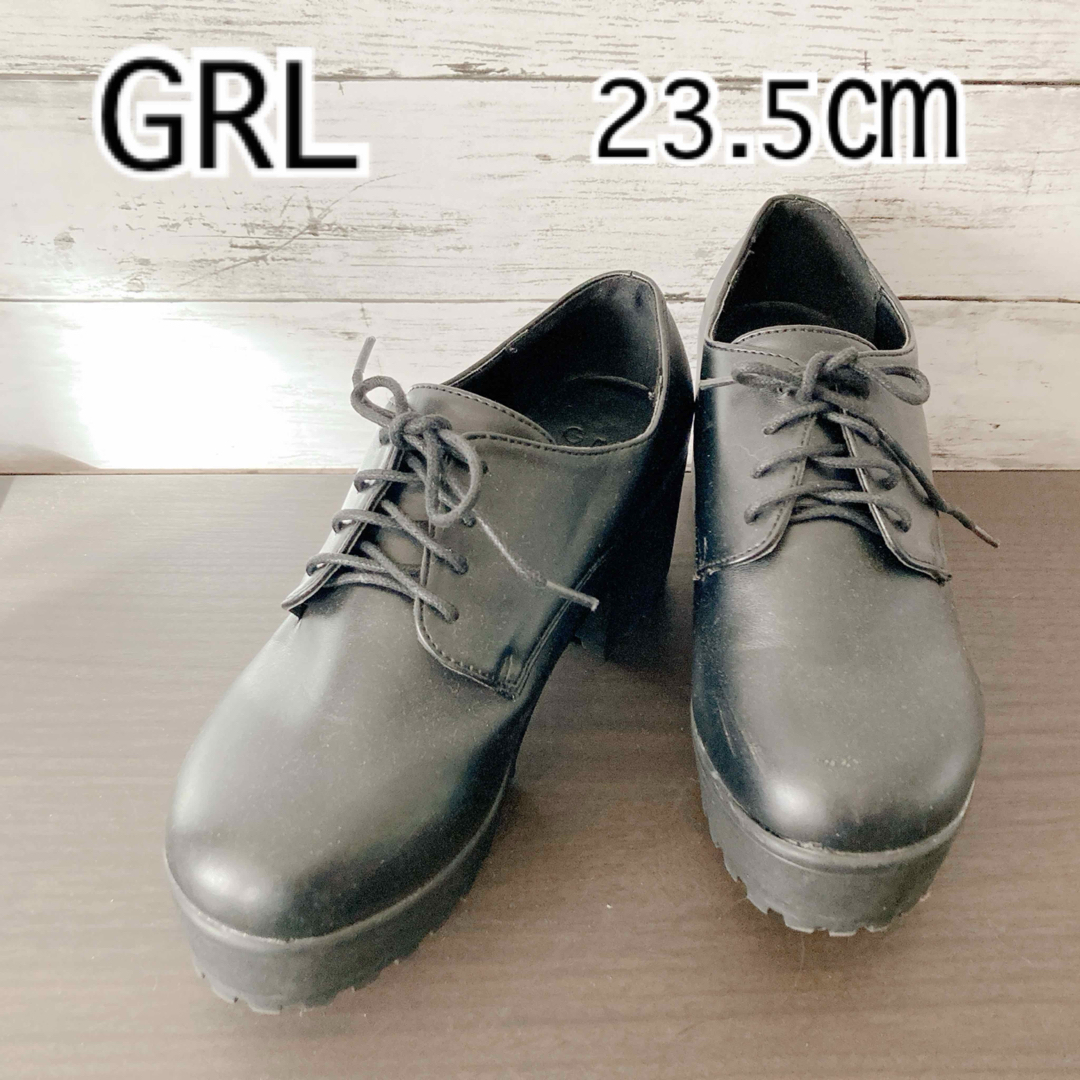 GRL(グレイル)の[GRL]グレイル　スカラップ　厚底レースアップシューズ レディースの靴/シューズ(ローファー/革靴)の商品写真