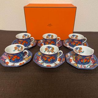 エルメス(Hermes)のエルメス　ピエールドリアン　ティー　カップ&ソーサー　新品未使用(グラス/カップ)