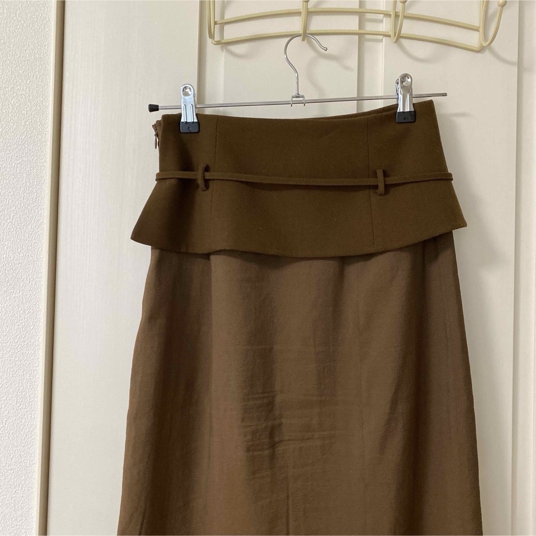 【Eaphi】belt docking mermaid skirt レディースのスカート(ロングスカート)の商品写真