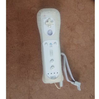 ウィー(Wii)の動作確認済 Wii リモコン 白 ホワイト 純正品 シリコンカバー(家庭用ゲーム機本体)