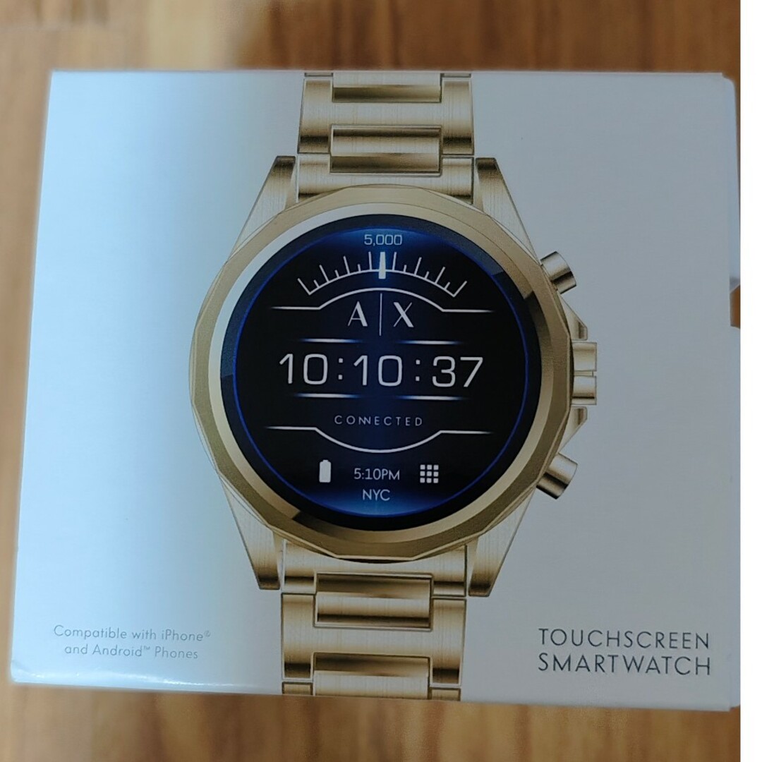 ARMANI EXCHANGE DW6A1 スマートウォッチ AXT2001 腕の通販 by ARMANI EXCHANGE DW6A1 スマートウォッチ AXT2001 腕の通販 by