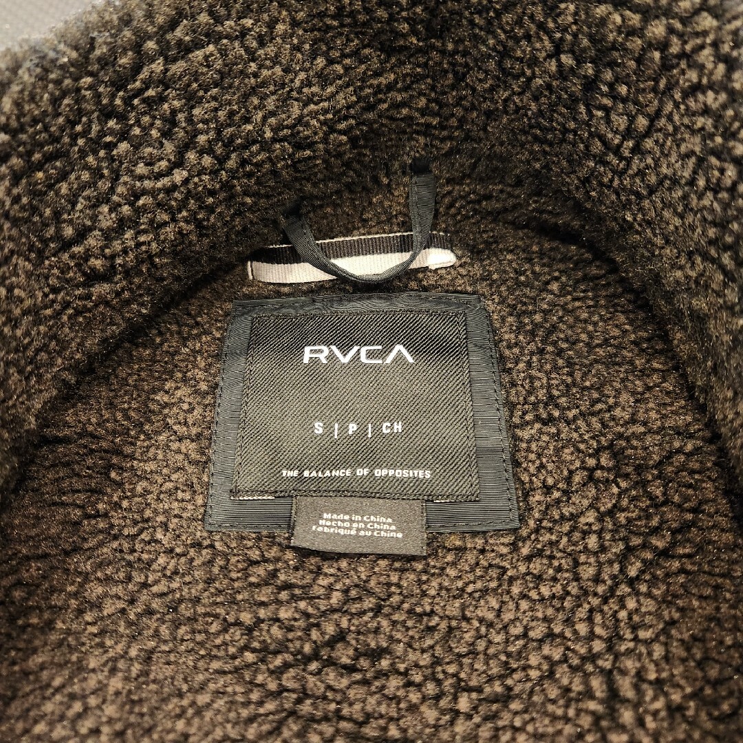 RVCA(ルーカ)の超お買い得 RVCA ルーカ 中ボアブルゾン チャコールグレー Sサイズ メンズのジャケット/アウター(ブルゾン)の商品写真