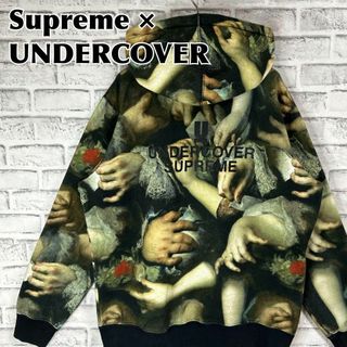 シュプリーム(Supreme)のSupreme × UNDERCOVER コラボパーカー 総柄 手の研究 絵画(パーカー)