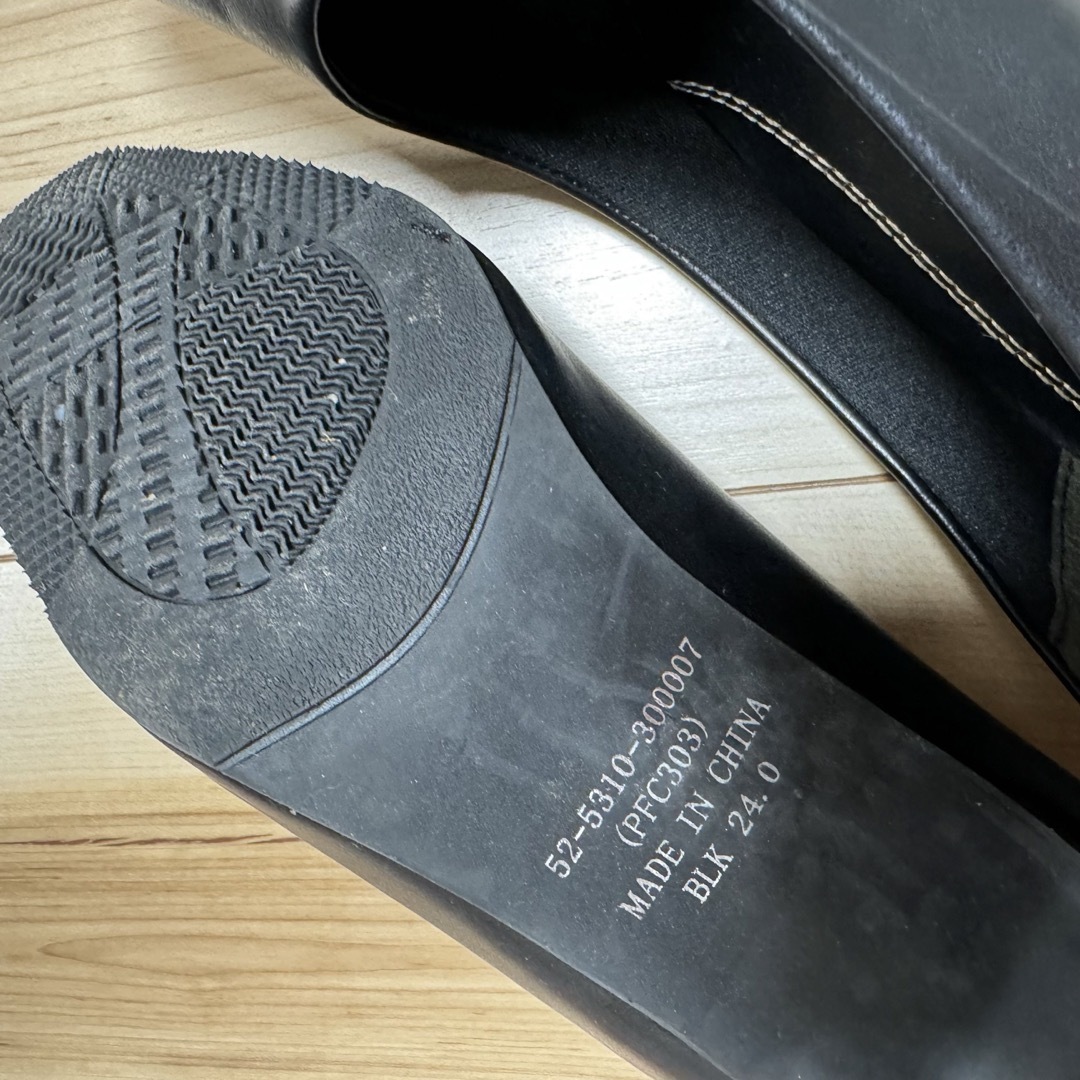 tomoco様 専用 フォーマルブラック ヒール レディースの靴/シューズ(ハイヒール/パンプス)の商品写真
