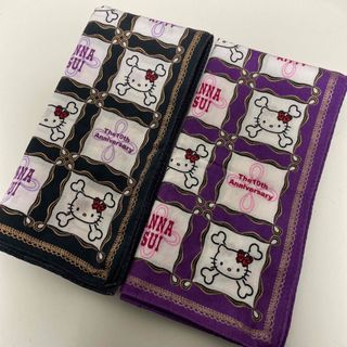 アナスイ(ANNA SUI)のアナスイキティハンカチ　アナスイハンカチ2枚セット(キャラクターグッズ)