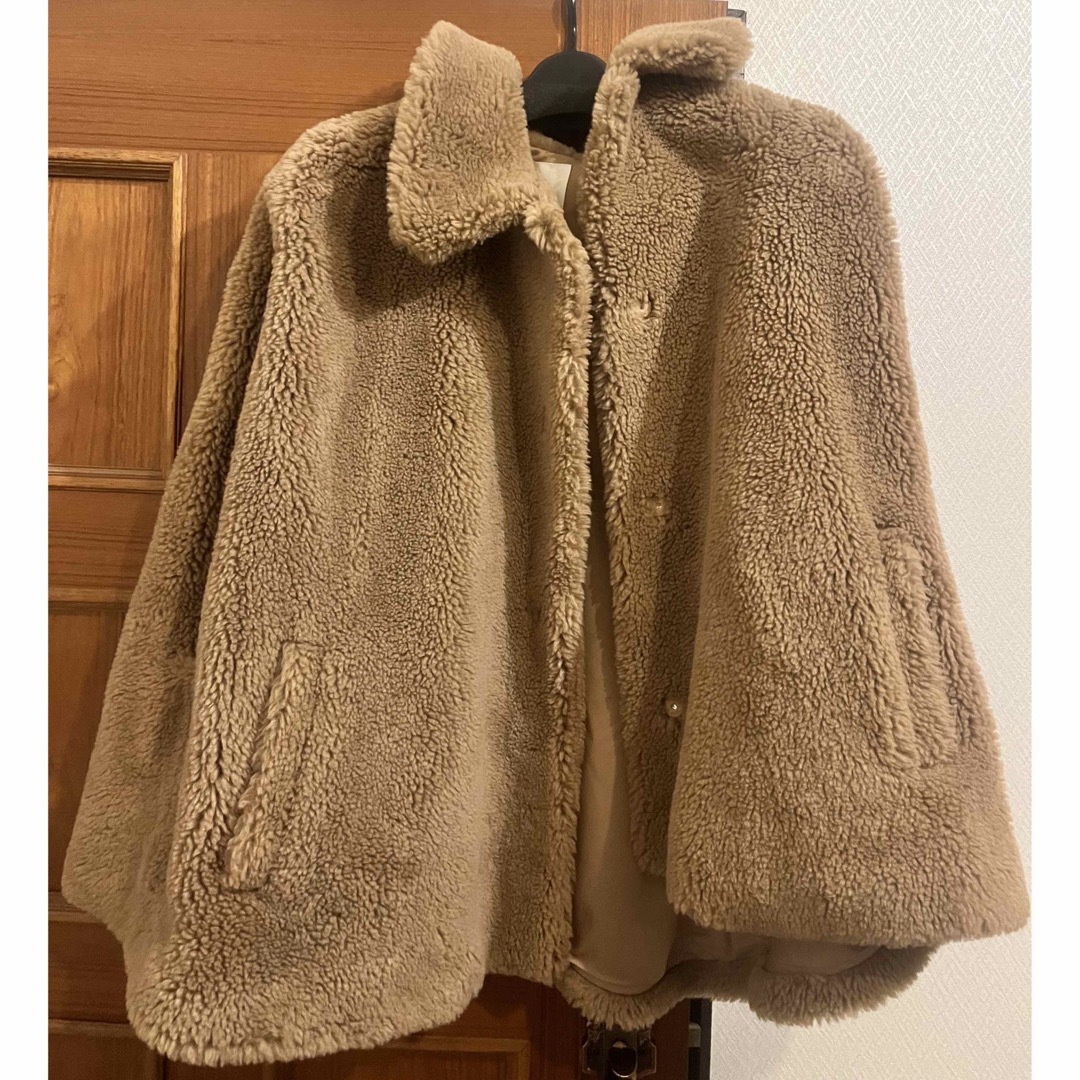hyeon ヘヨン ted cape / camel テディベアコート ケープ hyeon ヘヨン ted cape / camel テディベアコート ケープ