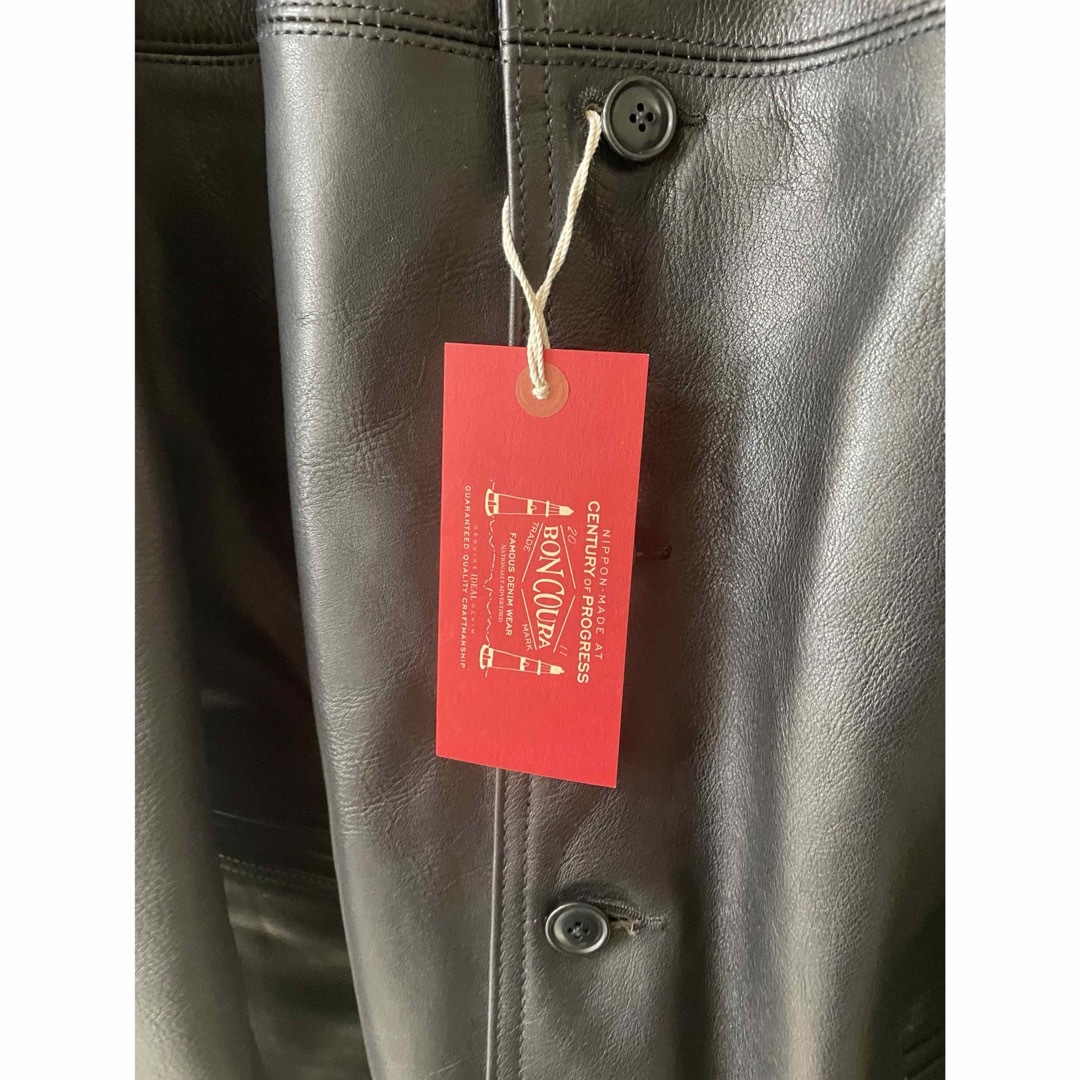 BONCOURA(ボンクラ)のBONCOURA    Sasha Leather Car Coat black メンズのジャケット/アウター(レザージャケット)の商品写真