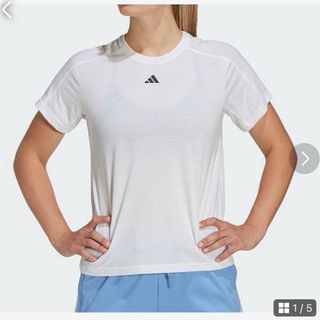 アディダス(adidas)のadidas アディダス　レディース　半袖Tシャシ　XL O ホワイト　未使用(Tシャツ(半袖/袖なし))