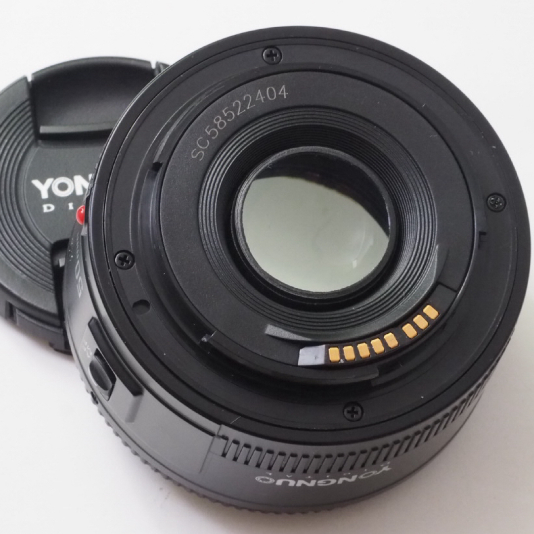 Canon(キヤノン)の【美品】YONGNUO YN50mm F1.8 EFキャノンEF用 明るい単焦点 スマホ/家電/カメラのカメラ(レンズ(単焦点))の商品写真