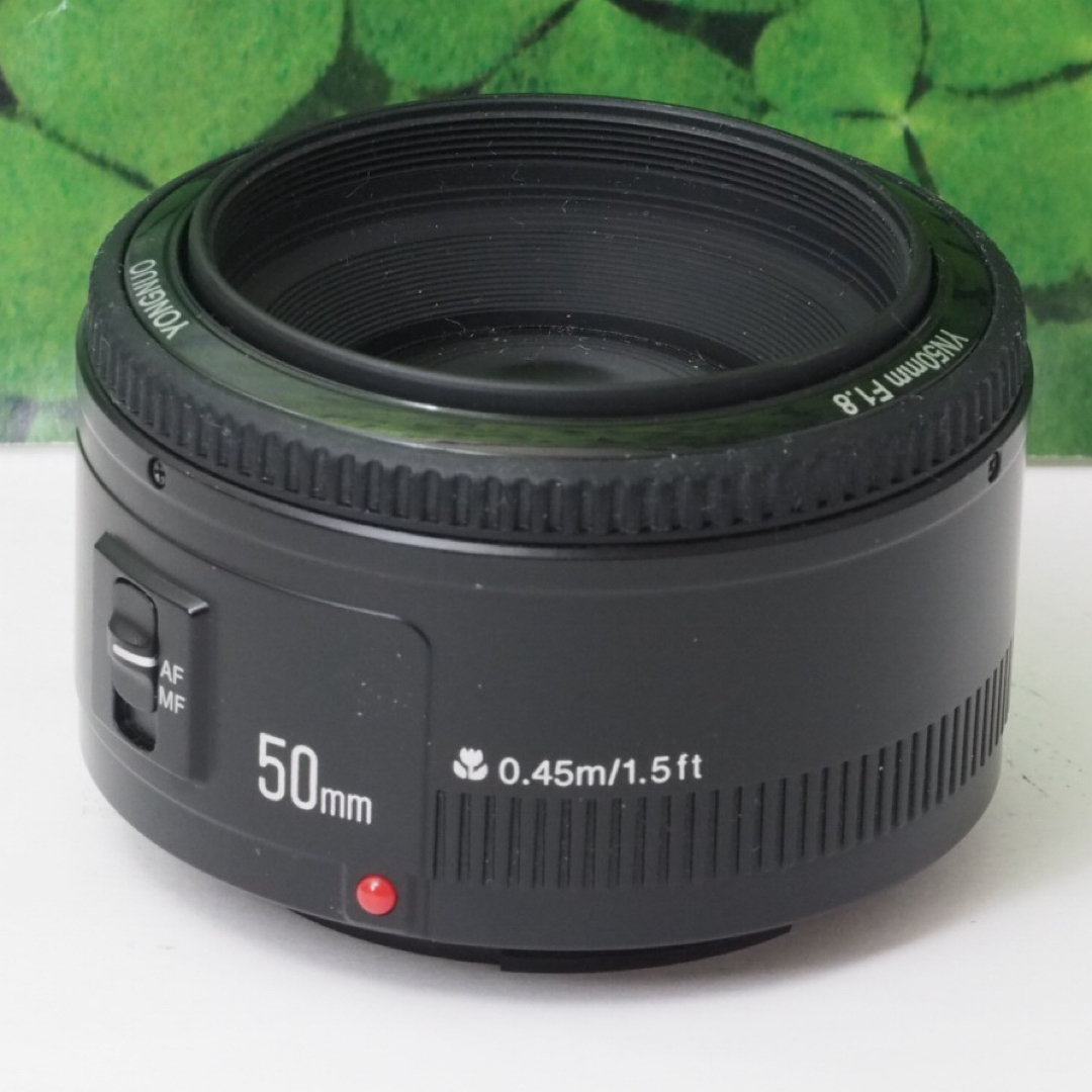Canon(キヤノン)の【美品】YONGNUO YN50mm F1.8 EFキャノンEF用 明るい単焦点 スマホ/家電/カメラのカメラ(レンズ(単焦点))の商品写真
