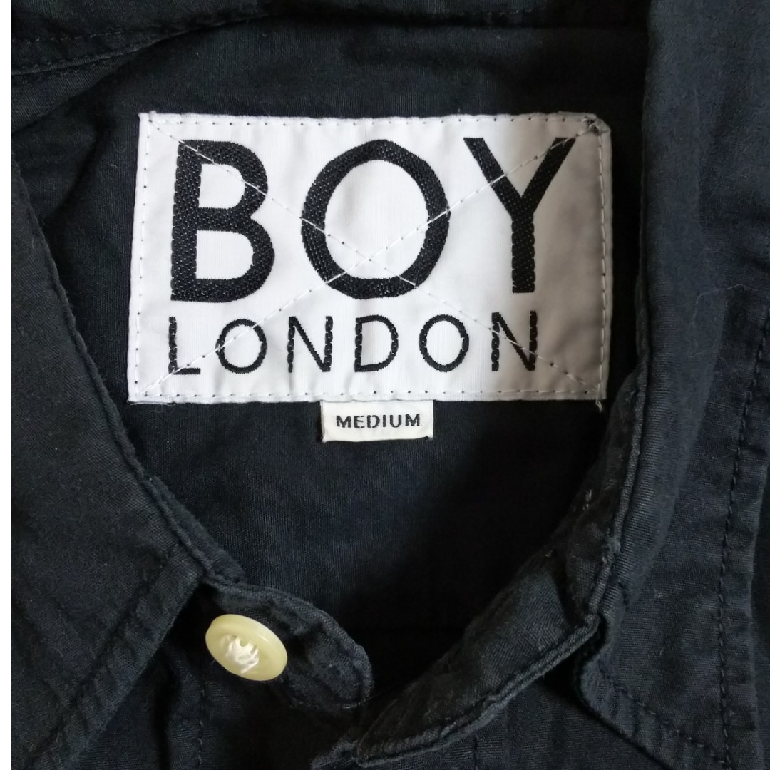 Boy London(ボーイロンドン)の◆B4 入手困難 レア 当時物 80s 90s BOY LONDON シャツ 黒 メンズのトップス(シャツ)の商品写真