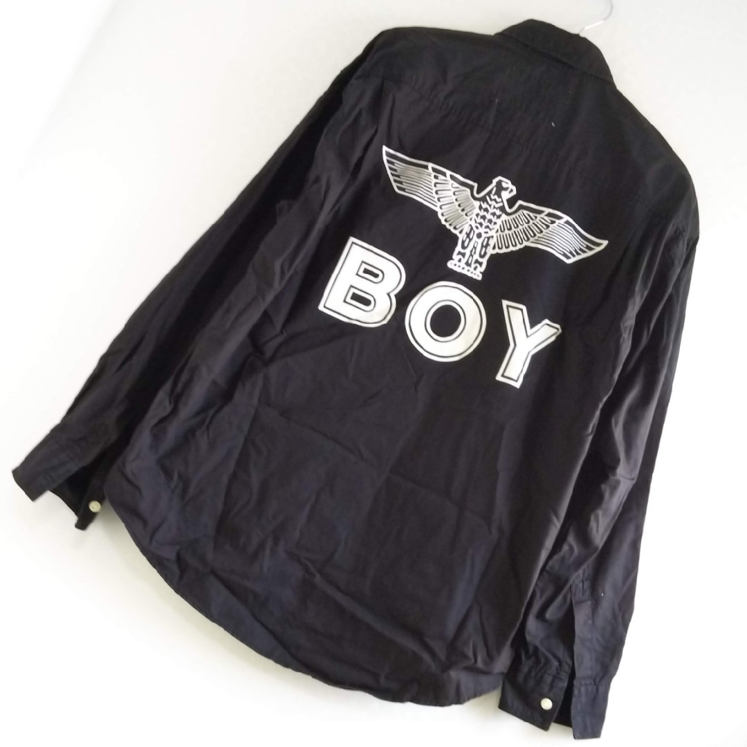 Boy London(ボーイロンドン)の◆B4 入手困難 レア 当時物 80s 90s BOY LONDON シャツ 黒 メンズのトップス(シャツ)の商品写真