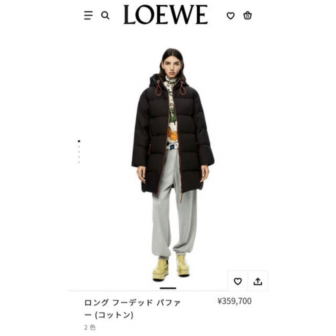 LOEWE - ロエベ ダウンコート 34サイズ 定価359,700円 LOEWE - ロエベ ダウンコート 34サイズ 定価359,700円