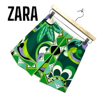 ザラ(ZARA)の674. ZARA ペイズリー柄ミニスカート(ミニスカート)