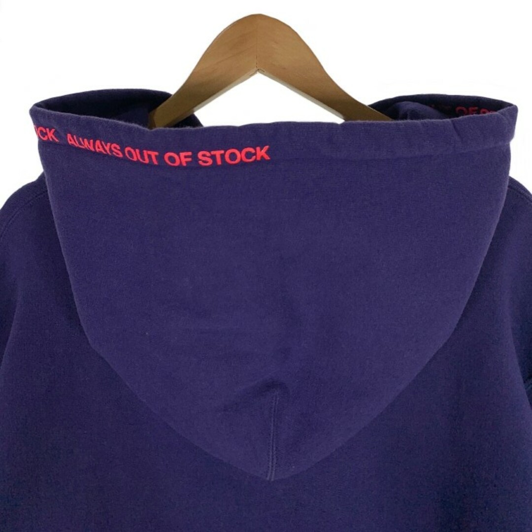 ALWAYS OUT OF STOCK オールウェイズアウトオブストック プルオーバースウェットパーカー パープル Size XL メンズのトップス(パーカー)の商品写真