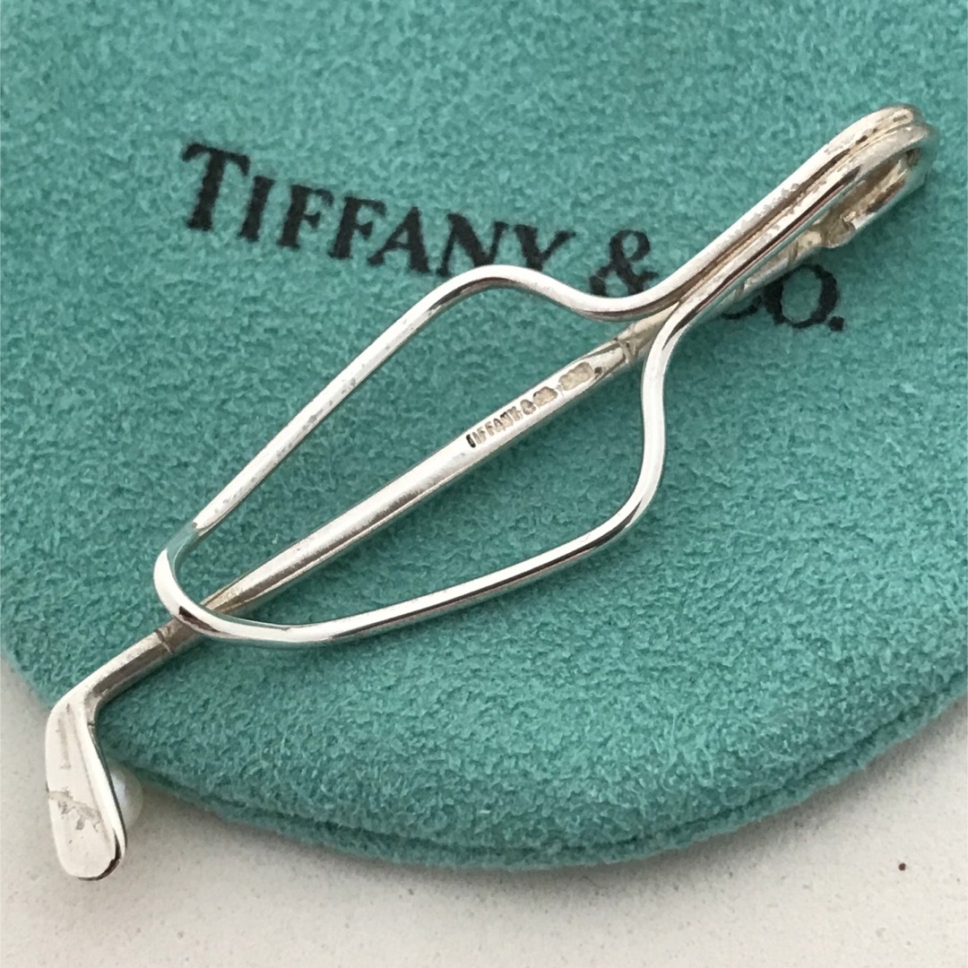 Tiffany パールボールゴルフクラブ ネクタイピン希少 Tiffany パールボールゴルフクラブ ネクタイピン希少