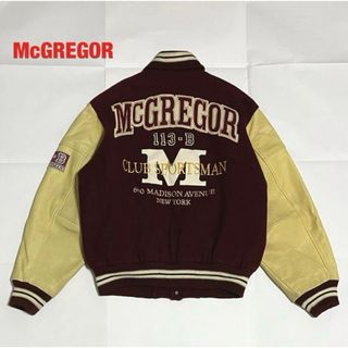 MacGregor - 【人気】McGREGOR　マックレガー　スタジャン　ワッペン　刺繍　牛革レザー