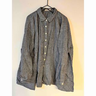 ネストローブ(nest Robe)の【最終値下げ】nest Robe リネンチェックギャザーブラウス(シャツ/ブラウス(長袖/七分))