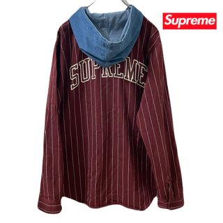 シュプリーム(Supreme)のSupreme 14aw Denim Hooded Baseball Shirt(シャツ)