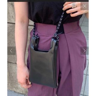 カスタネ(Kastane)のkastane ミニマルシェBAG ブラック 新品タグ付き(ショルダーバッグ)