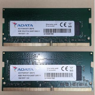 アルダータ(ADATA)のDDR4 2400 sodim 8GB×2=16GB(PCパーツ)