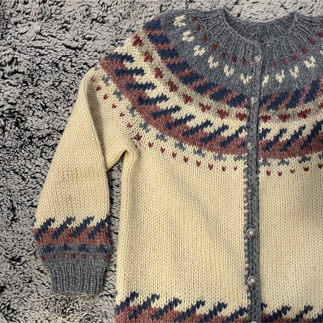 WOOLRICH(ウールリッチ)の70s Hilda ノルディック柄 カーディガンセーター レディースのトップス(ニット/セーター)の商品写真