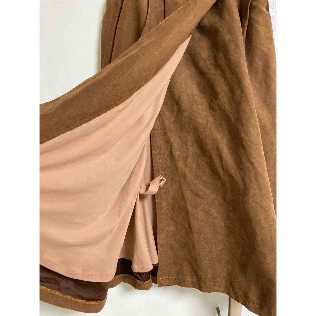 チャオパニック　ブラウン　ロングスカート レディースのスカート(ロングスカート)の商品写真