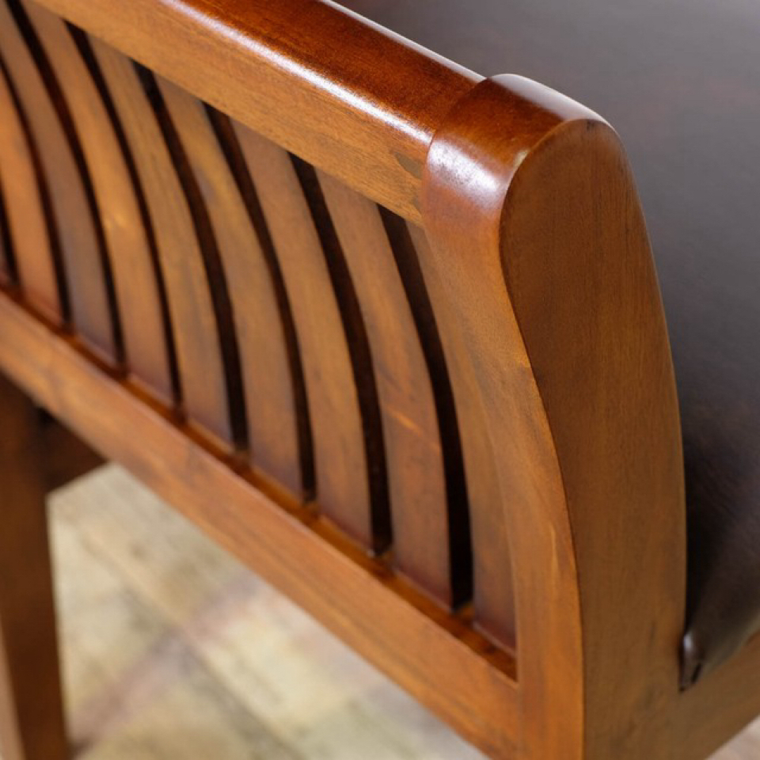 K 新品 アジアン チェア カフェ 椅子 イス コロニアル アンティーク 天然木 インテリア/住まい/日用品の椅子/チェア(デスクチェア)の商品写真