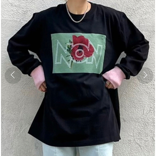 ノントーキョー(NON TOKYO)のNON TOKYO/ノントーキョー/ラメリブロングスリーブTシャツ　LHP別注(Tシャツ(長袖/七分))