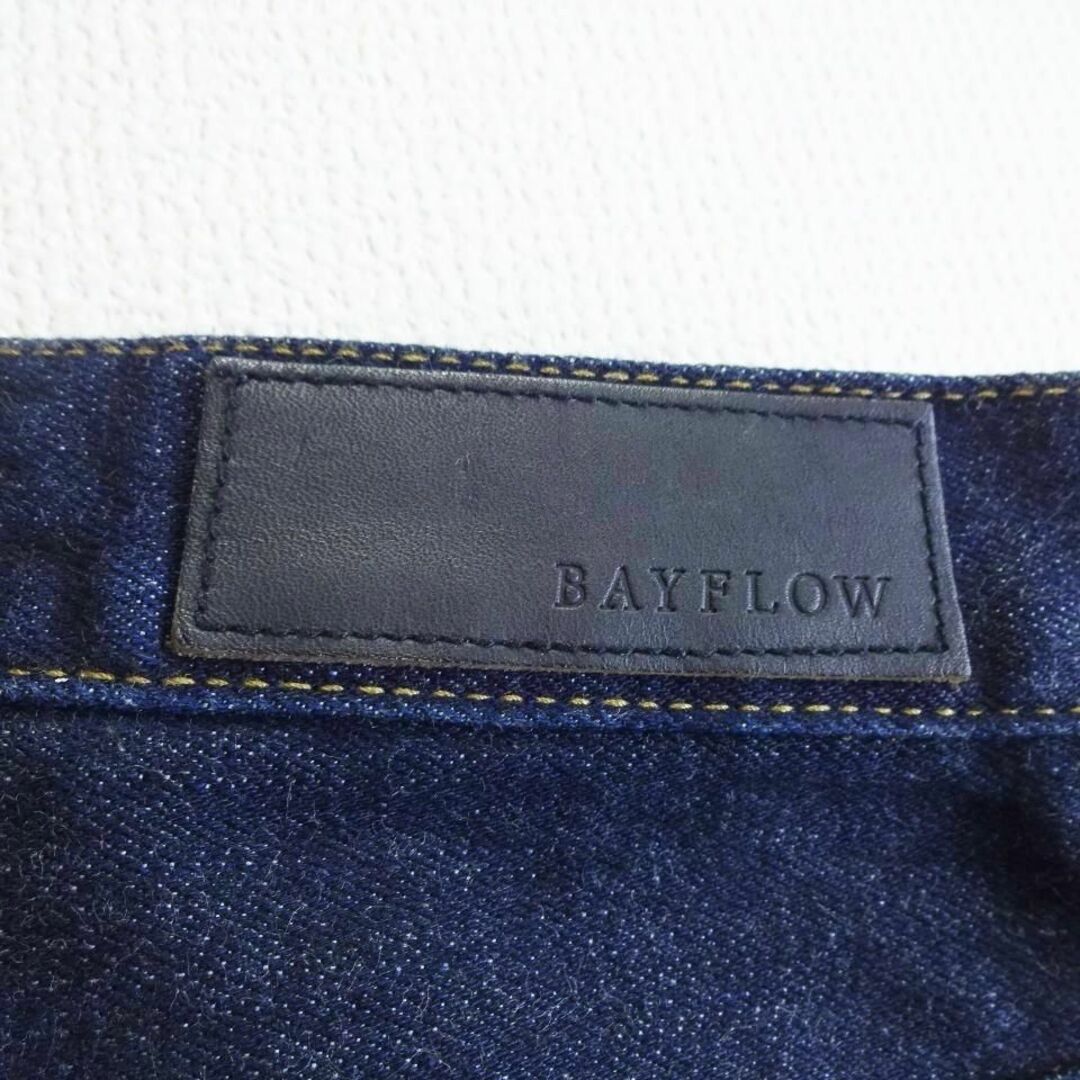 BAYFLOW(ベイフロー)のベイフロー　スリムスキニーデニムパンツ　W88cm　ストレッチ　濃青 メンズのパンツ(デニム/ジーンズ)の商品写真