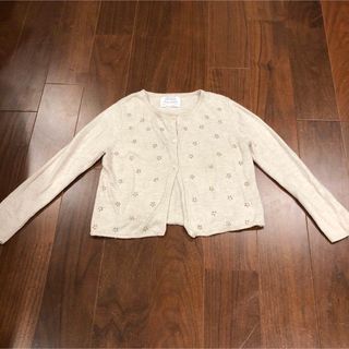 ザラキッズ(ZARA KIDS)のZARA kids girls カーディガン　ベージュ　女の子　120(カーディガン)