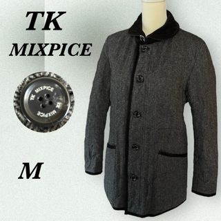 タケオキクチ TKMIXPICE ★ハーフコート ステンカラーコート ウール M