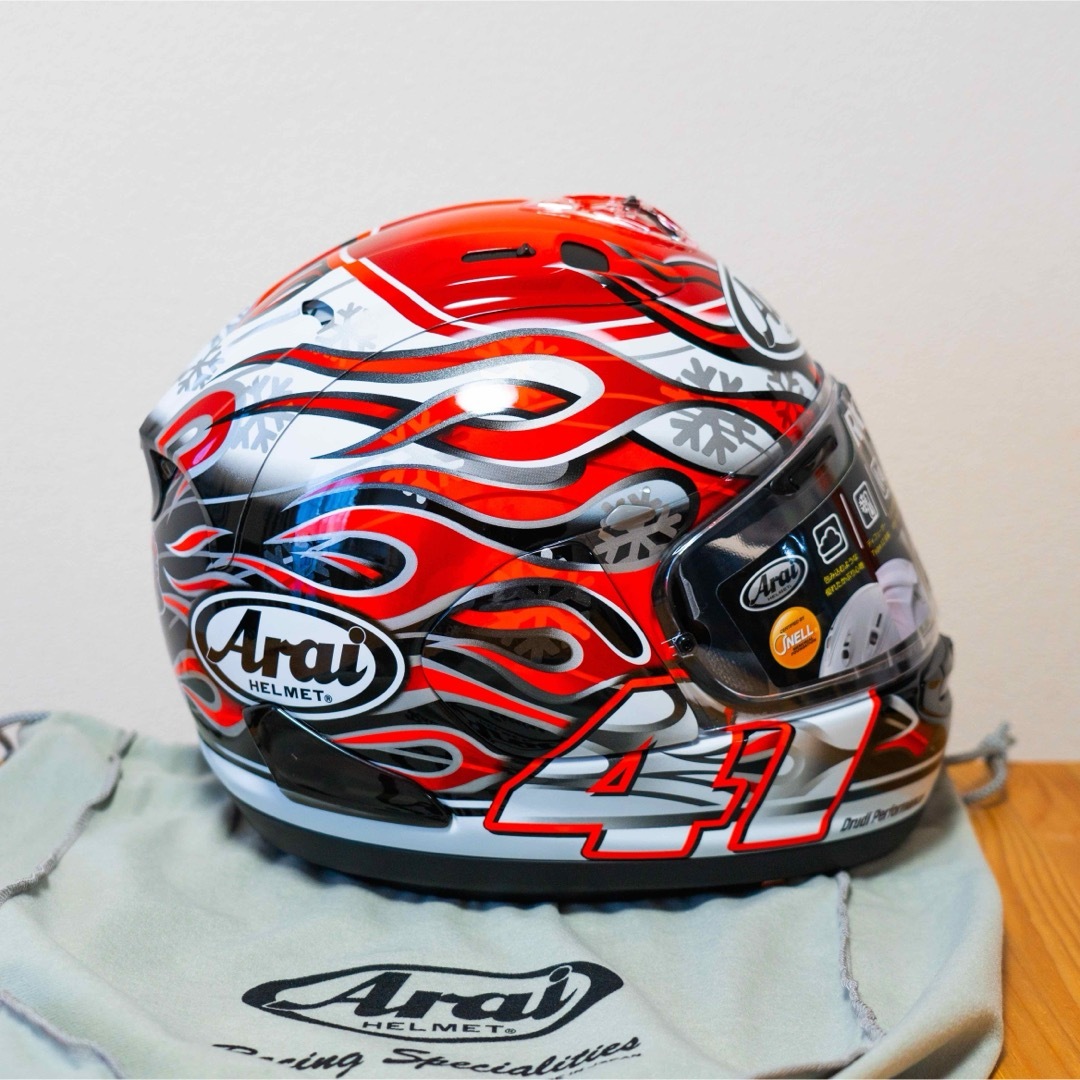 【新品】Arai アライ RX-7X 芳賀紀行 XLサイズ HAGA ヘルメット 自動車/バイクのバイク(ヘルメット/シールド)の商品写真