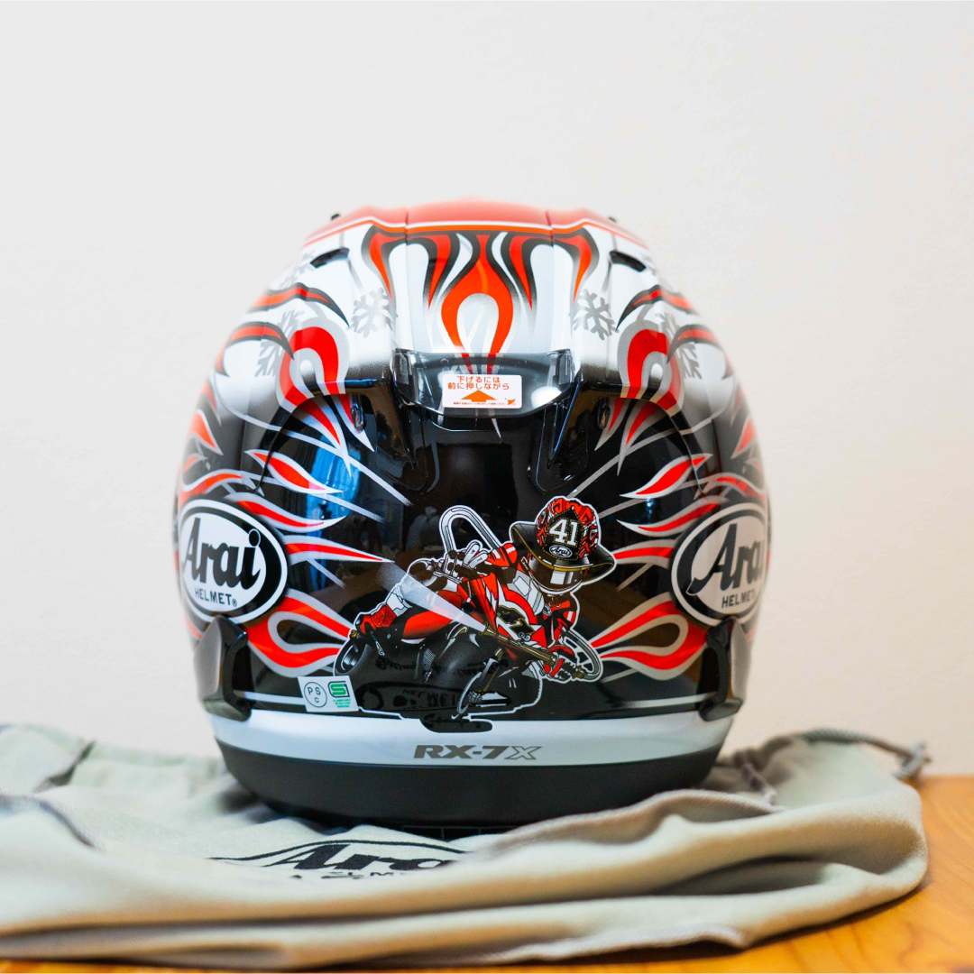 【新品】Arai アライ RX-7X 芳賀紀行 XLサイズ HAGA ヘルメット 自動車/バイクのバイク(ヘルメット/シールド)の商品写真