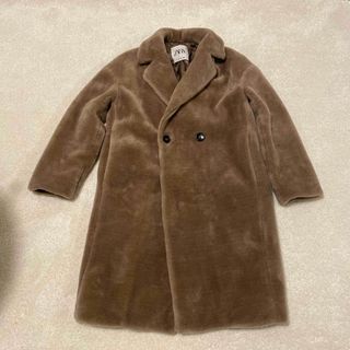 ザラ(ZARA)のZARA フェイクファーコート　XS 24(毛皮/ファーコート)