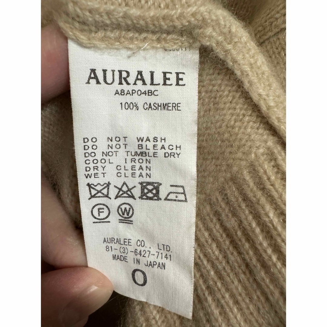 AURALEE 18AW ベビーカシミヤ　ニット　ベージュ