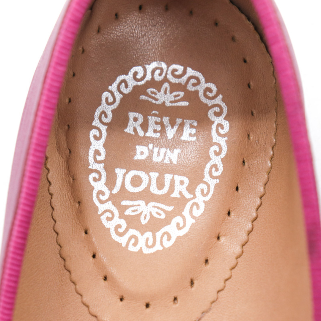 レーヴ ダン ジュール バレエシューズ 本革 レザー フラット パンプス ブランド 靴 レディース 37サイズ パープル REVE D'UN JOUR レディースの靴/シューズ(ハイヒール/パンプス)の商品写真