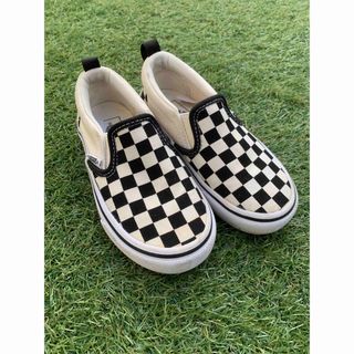 ヴァンズ(VANS)のvans スリッポン　格子柄　美品(スリッポン)