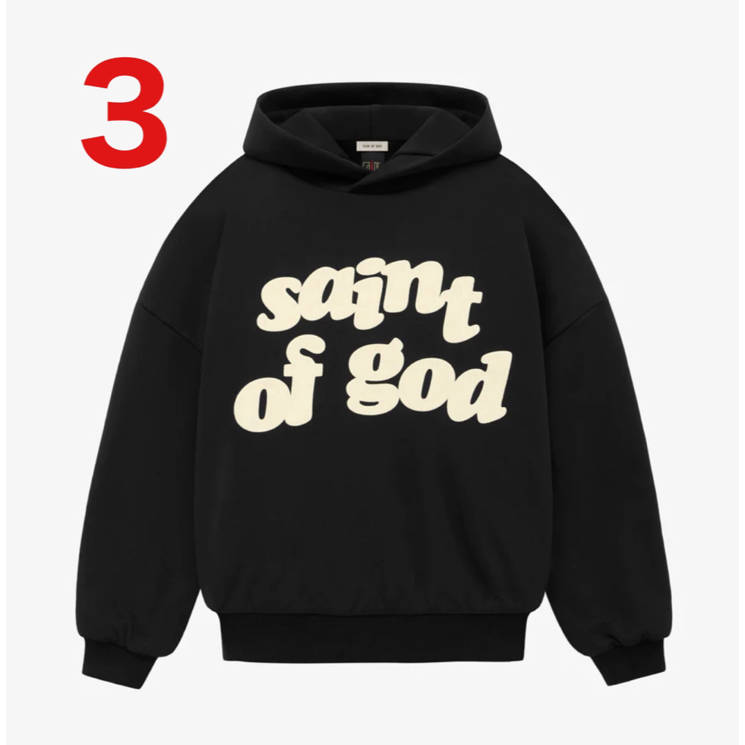 パーカーFEAR OF GOD SAINT Mxxxxxx HOODIE サイズ3