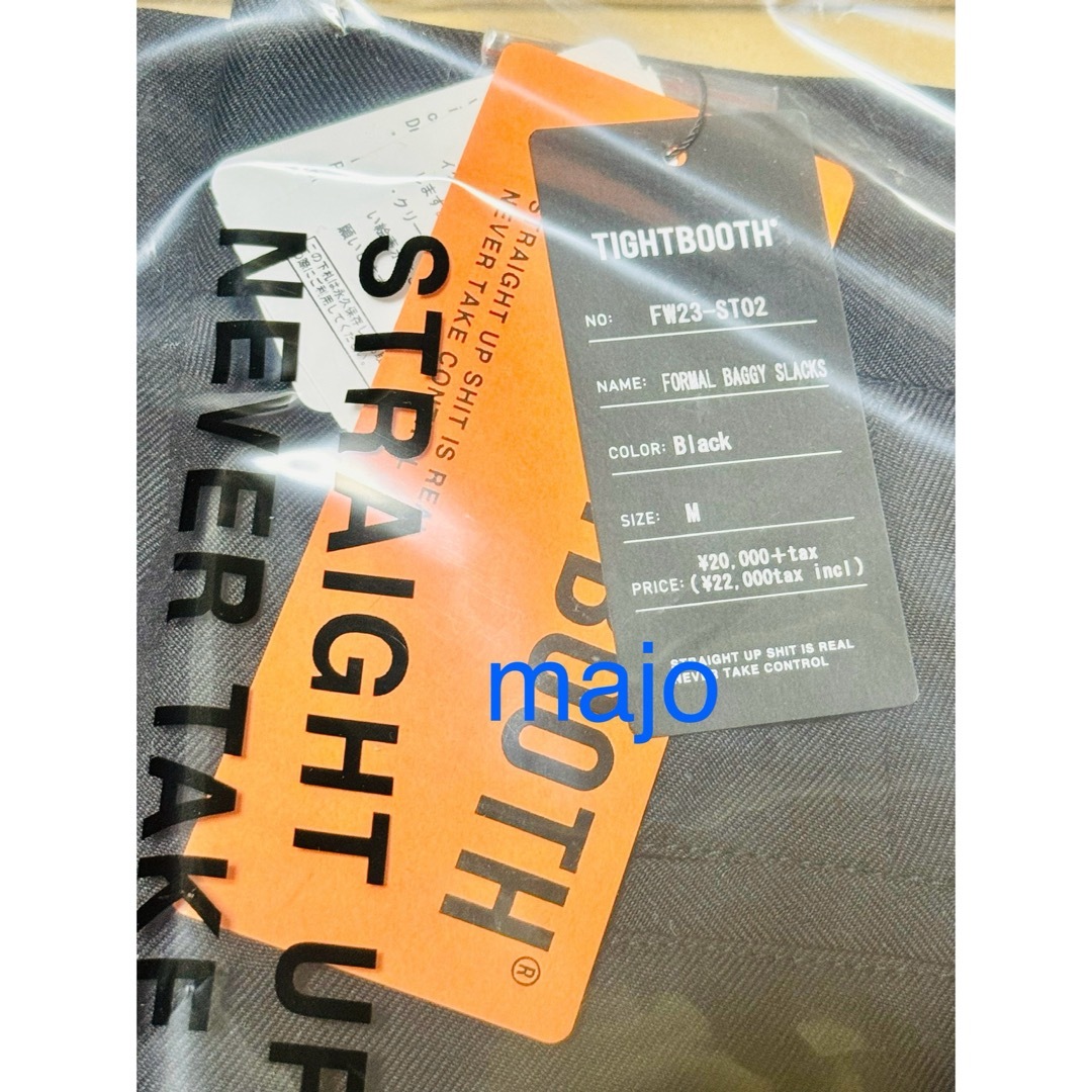 TIGHTBOOTH FORMAL BAGGY SLACKS BLACK M メンズのパンツ(スラックス)の商品写真
