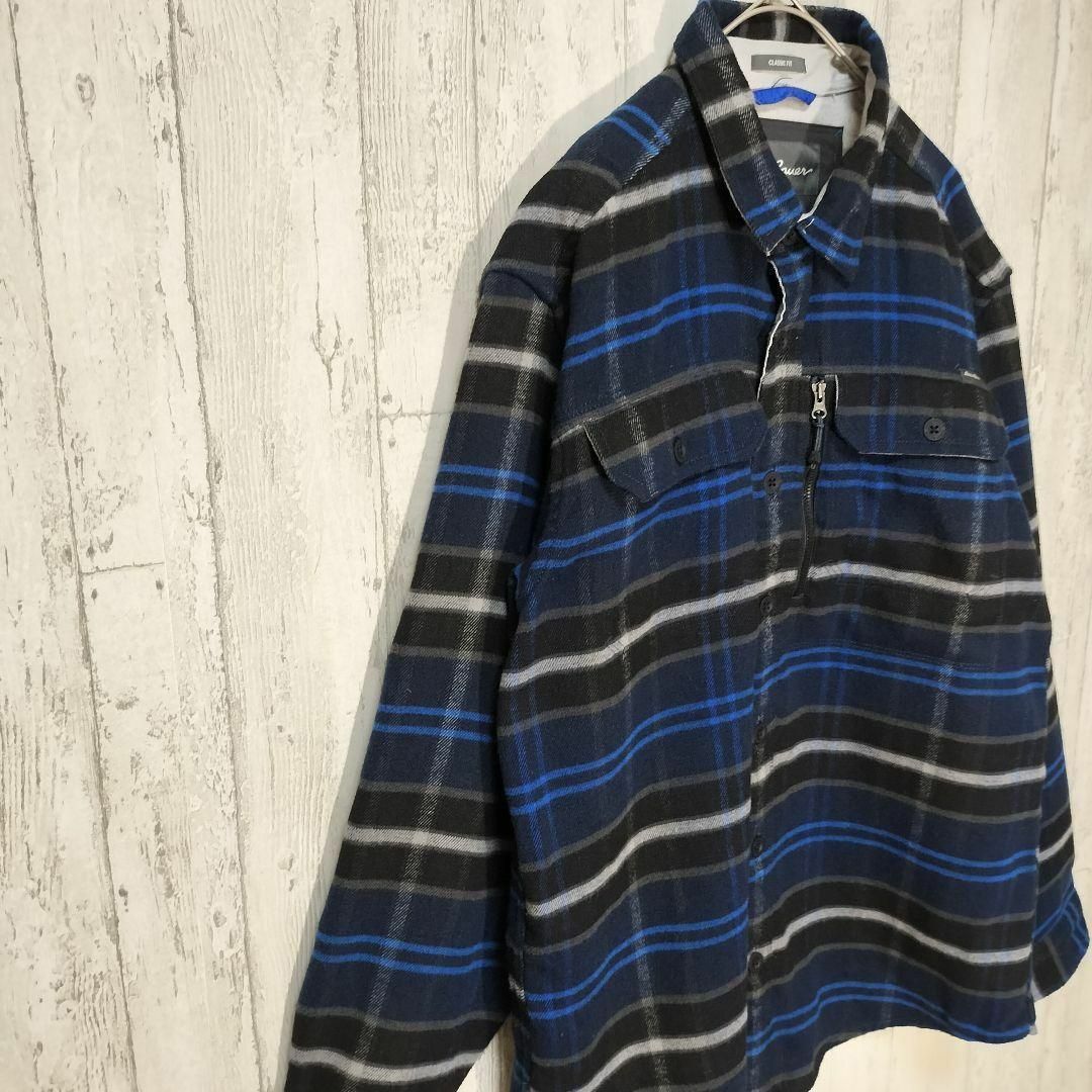 Eddie Bauer(エディーバウアー)のエディバウアー　カバーオール　ブロックチェック　古着　ジップポケット　青 メンズのジャケット/アウター(カバーオール)の商品写真