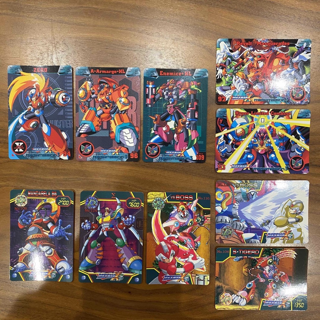 CAPCOM(カプコン)のロックマンX／X3　カード10枚　90年代　レトロ エンタメ/ホビーのアニメグッズ(カード)の商品写真