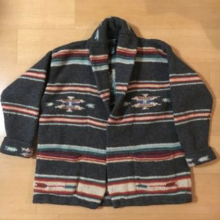 ダブルアールエル(RRL)のLauren ラルフローレン　hand knit ネイティブ　ガウン　RRL(カーディガン)