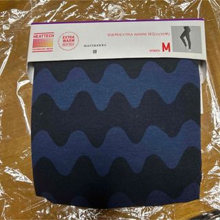 marimekko - マリメッコ　ユニクロ　ヒートテックレギンス　ライネ波　極暖　サイズM 新品