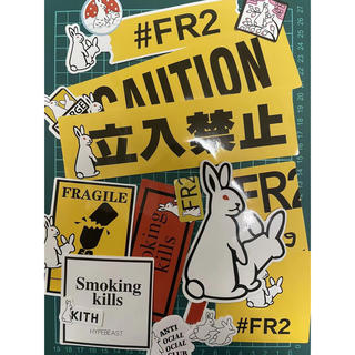 FR2 - 【人気ブラック】FR2 パーカー 浮世絵 スクエアロゴ 袖ロゴ 禁煙