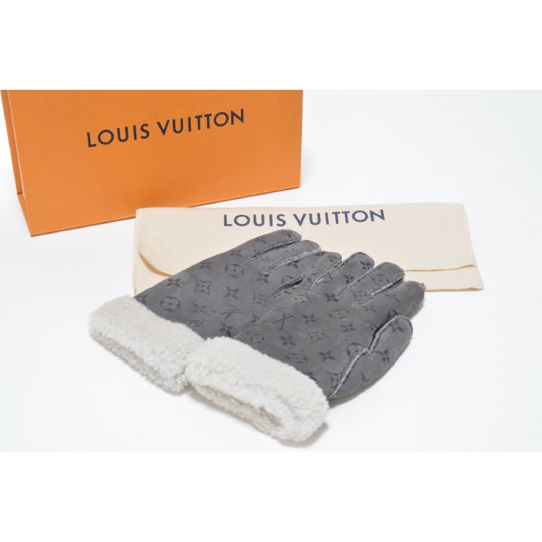 LOUIS VUITTON(ルイヴィトン)のルイヴィトン 手袋 シアリングムートン ゴン モノグラム グローブ ラムスキン レディースのファッション小物(手袋)の商品写真