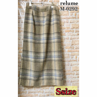 RELUME CALIFORNIA - レリューム チェック柄厚手スカート Sサイズ 美品 フォロー割引あり 値下げ
